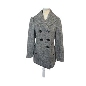 DoonyBrook Black & White Tweed Dream Jacket Long Sleeve Womens Size 20